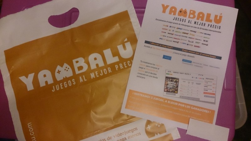 Kit de publicidad de Yambalú en la Madrid Games Week