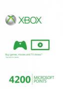 Xbox 360 Live 4200 Points Card