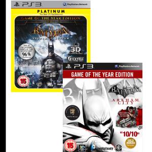 Batman Arkham City and Arkham Asylum, GOTY Bundle para PlayStation 3 ::  Yambalú, juegos al mejor precio