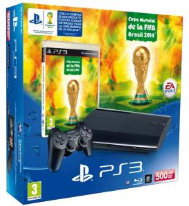 Playstation 3 Pack consola 500GB + Copa Mundial Brasil 2014