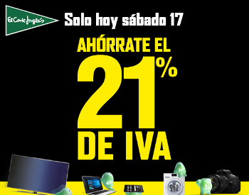 Ahórrate el 21% de IVA en El Corte Inglés