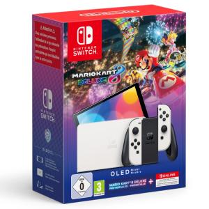 Switch OLED + Super Mario Kart 8 Deluxe + 12 meses NSO