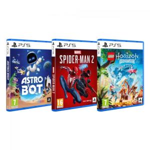 Pack 3: Astro Bot, Spider-man 2 y Lego: Horizon Adventures para PS5