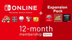 Suscripción 12 Meses Nintendo Switch Online Familiar + Expansión