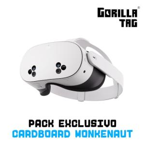 Meta Quest 3S 128 GB | Pack Gorilla Tag Cardboard Monkenaut